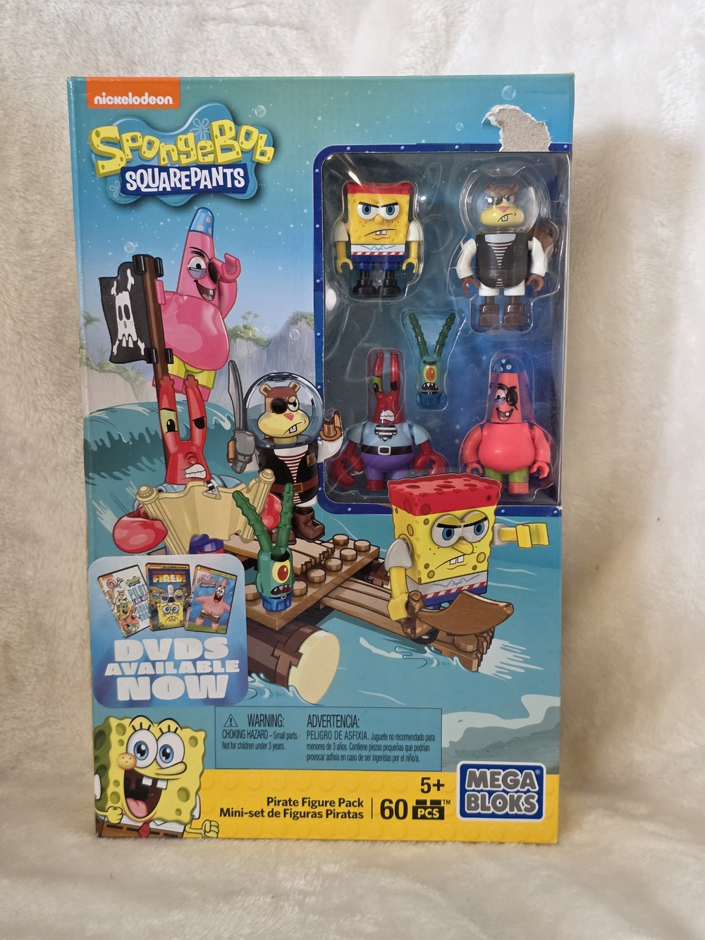 Mega Bloks SpongeBob SquarePants Pirate Figure Pack Building Blocks Set
